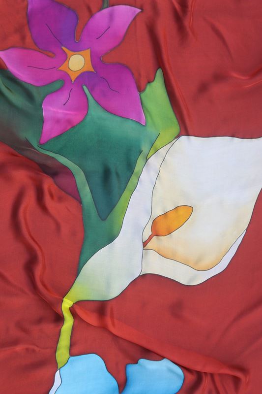 foulard de seda miscelanea detalle margaret de arcos