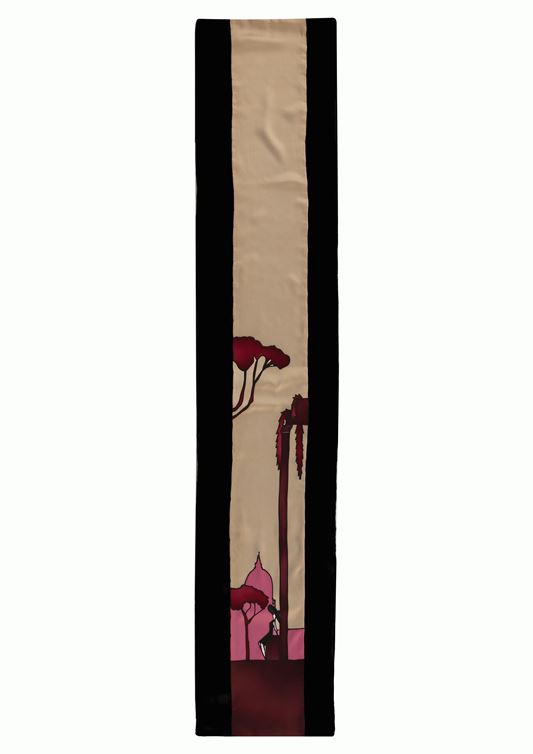 bufanda terciopelo de seda modelo roma margaret de arcos